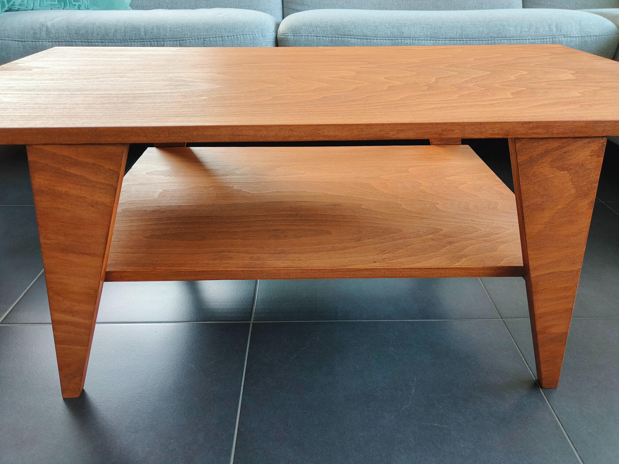 Houten salontafel Houten salontafel
