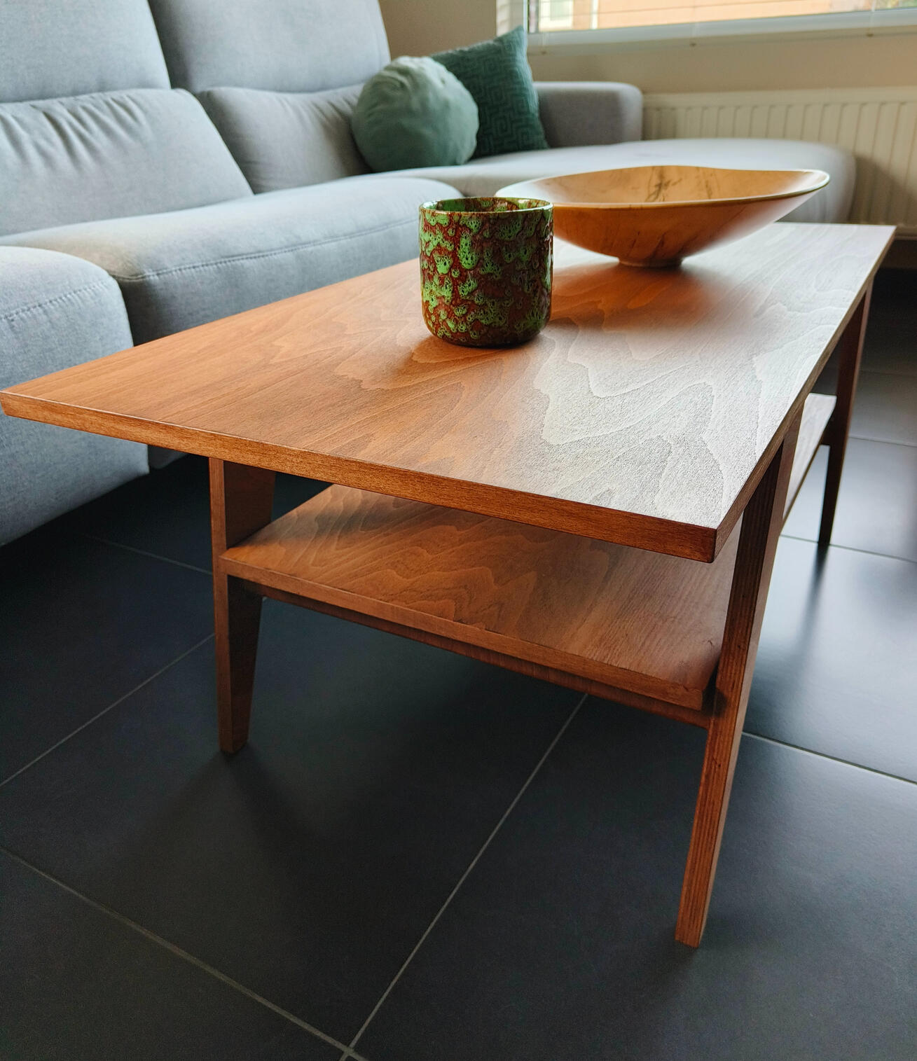 Houten salontafel Houten salontafel