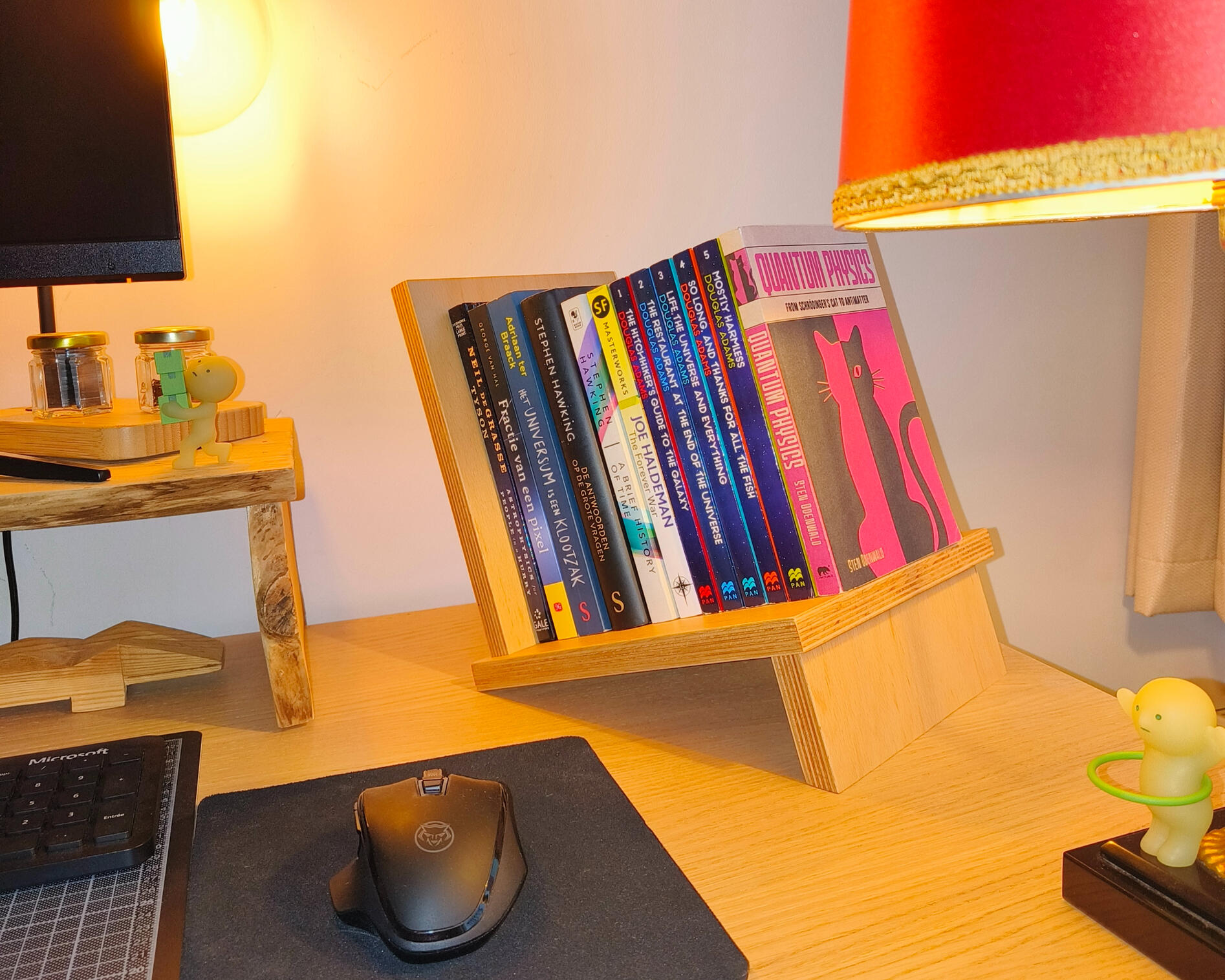 Houten boekensteun Houten boekensteun